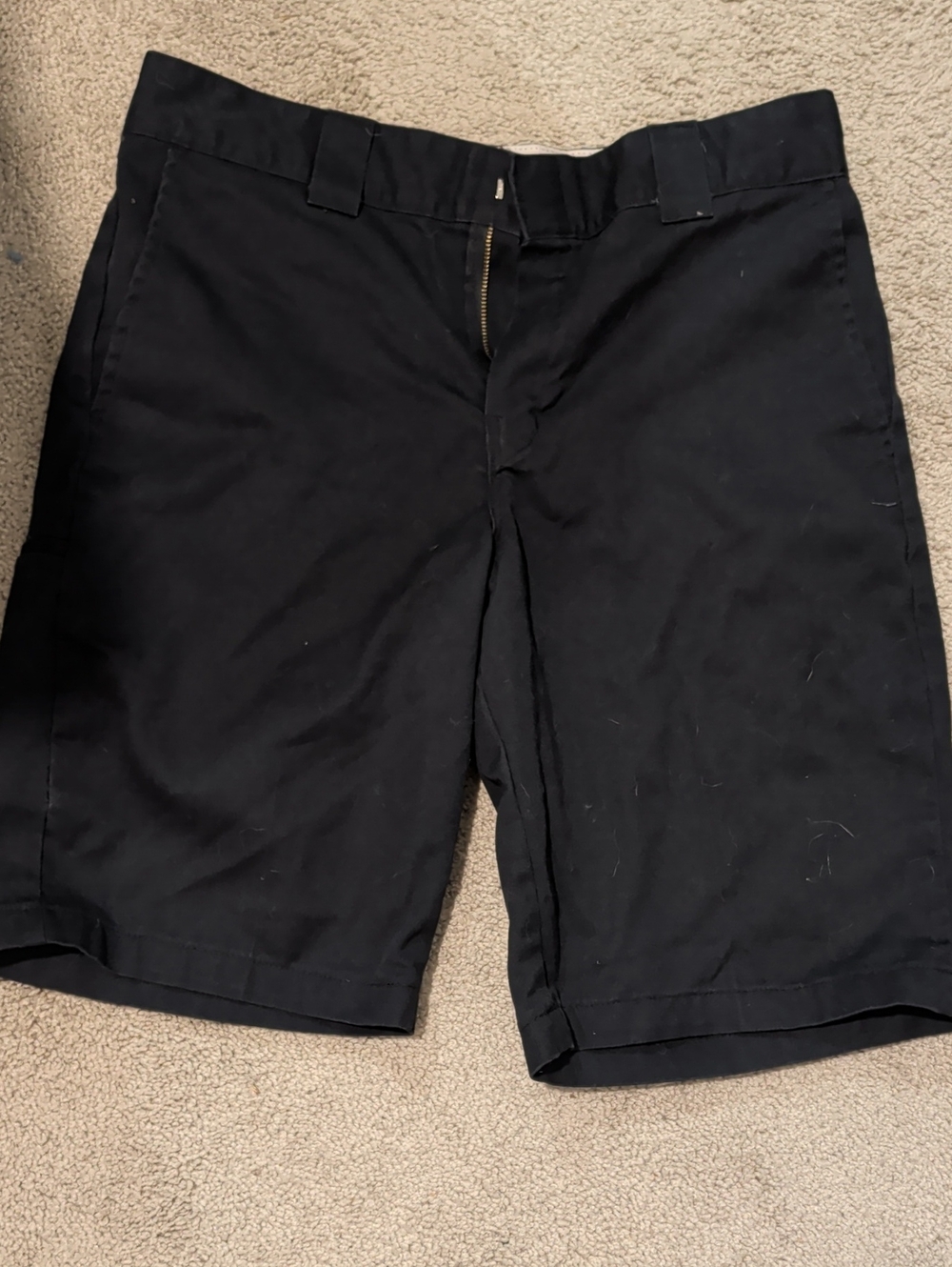 Dickies Men's Black Flat-Front Work Shorts